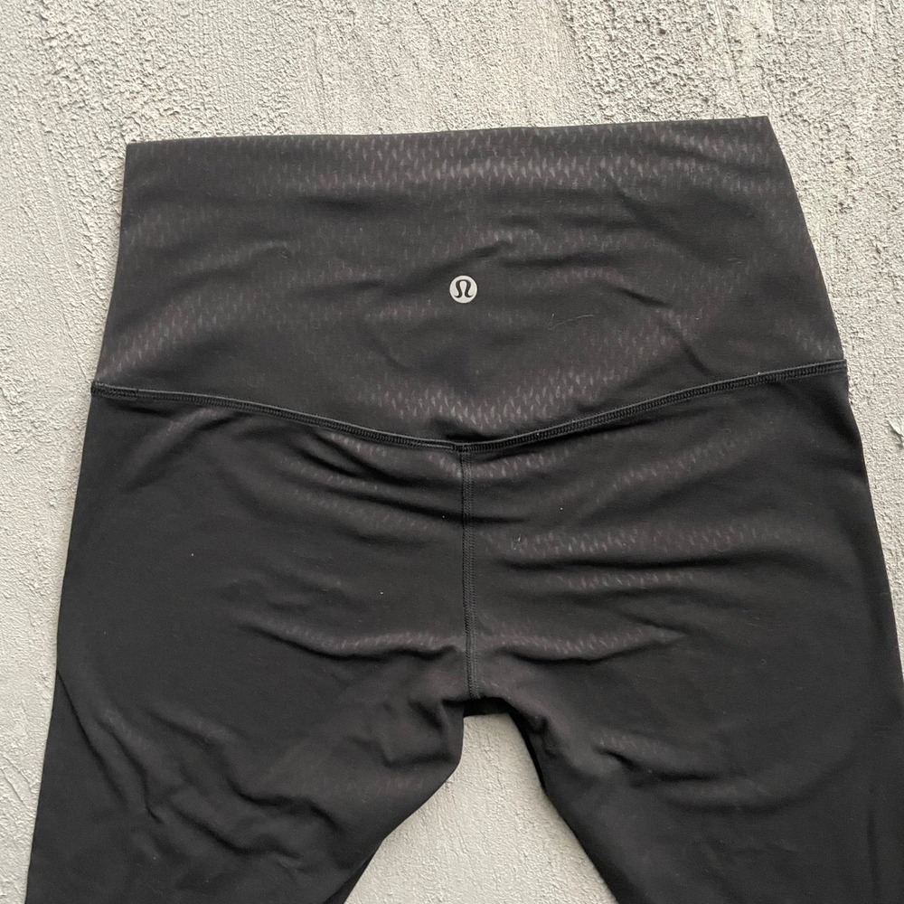 Lululemon High Rise Athletic Leggings Womens 8 Black